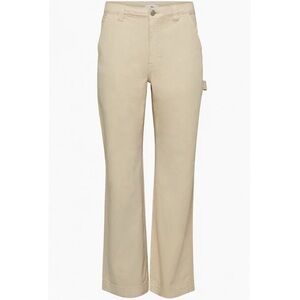 NWT Aritzia TNA Cream Greenwich High Waist Twill Carpenter Pants-Size 0